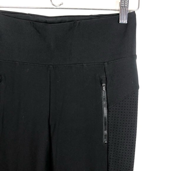 Athleta XS cropped stellar pant zipper pockets black 0797 - Picture 3 of 12